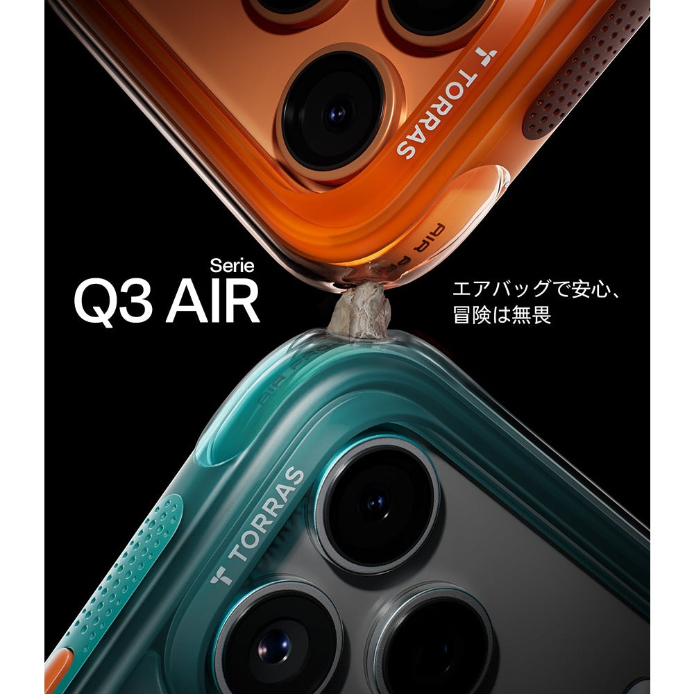 Torras iPhone 17 Pro Max Cover Ostand Q3 Air Glacier Sprint