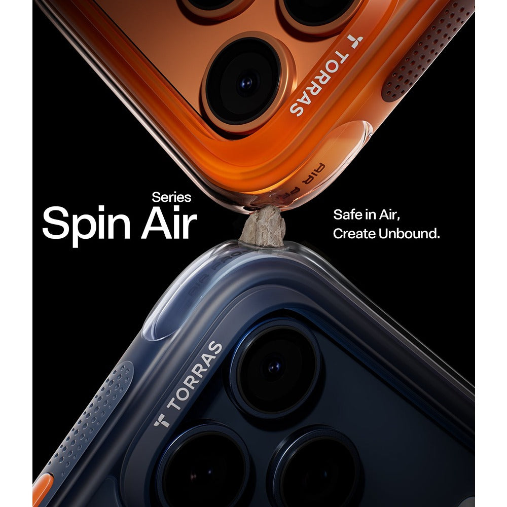 Torras iPhone 17 Pro Max Cover Ostand Q3 Air Energy Orange