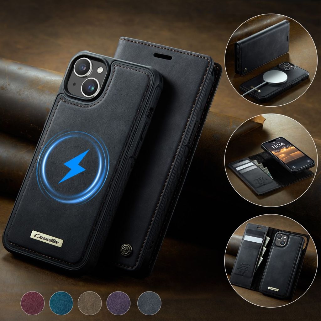 CaseMe iPhone 15 Etui C49 Series Sort