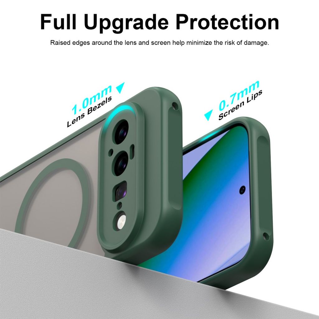 Google Pixel 11 Cover Frosted MagSafe Grøn