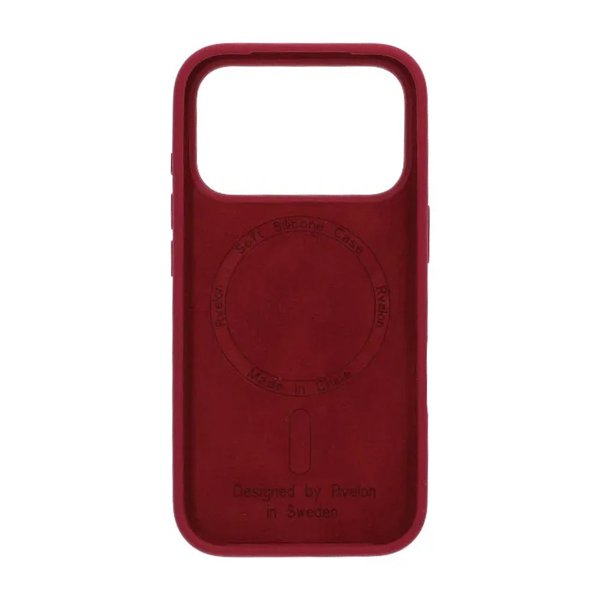 Rvelon iPhone 17 Pro Silikone MagSafe Cover Rød