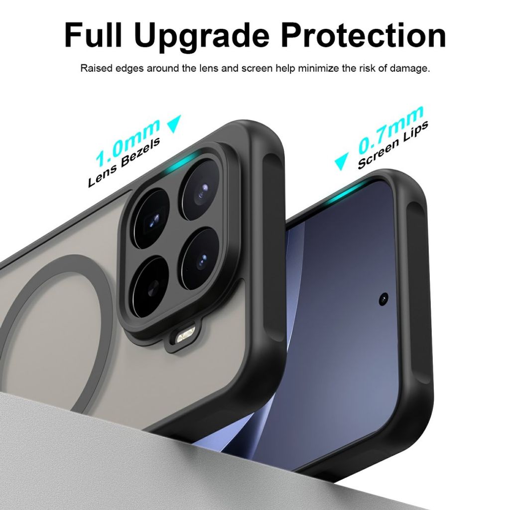 Xiaomi 17T Pro Cover Frostet MagSafe Sort