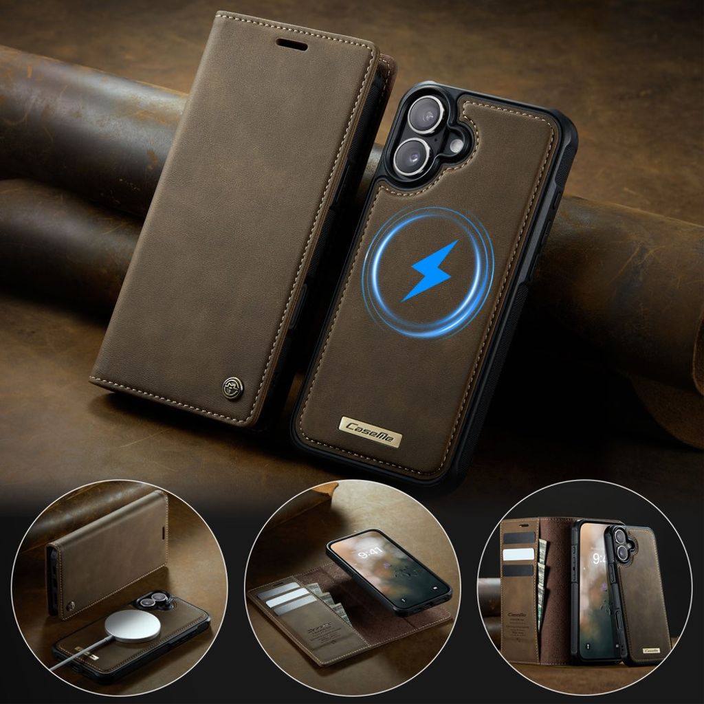 CaseMe iPhone 17 Etui C49 Series Brun