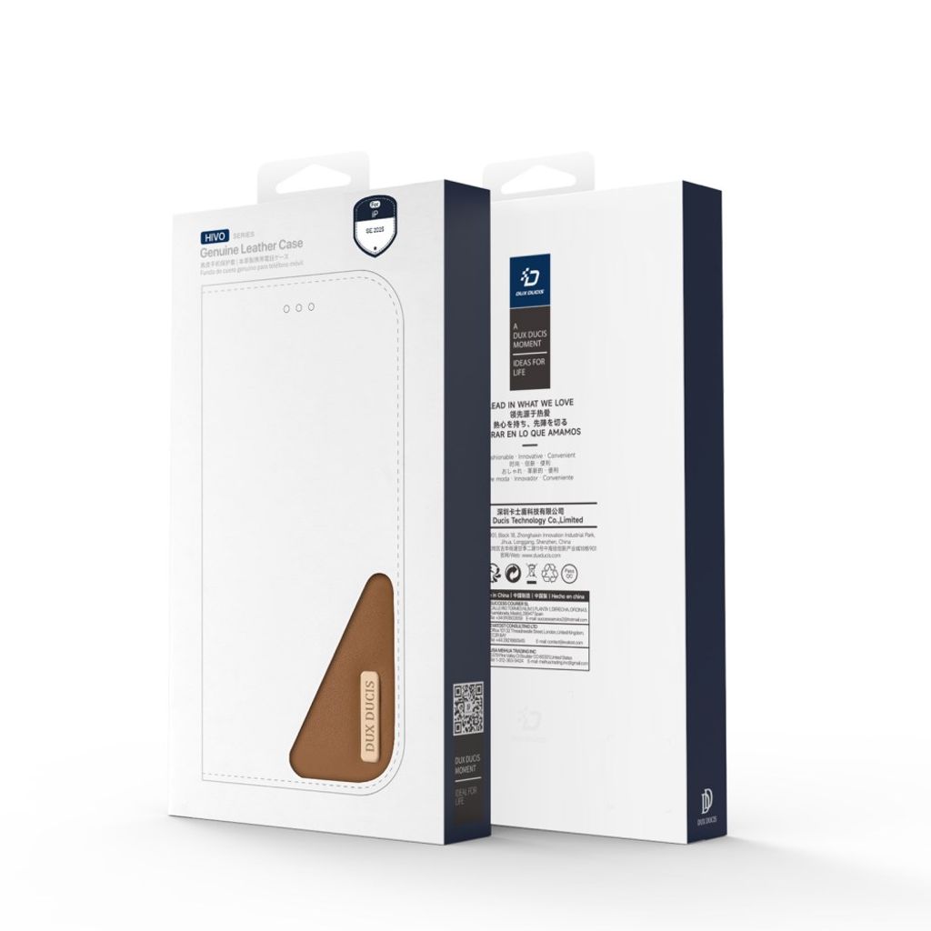 Dux Ducis iPhone 16e/iPhone 17e Etui Hivo Series Brun