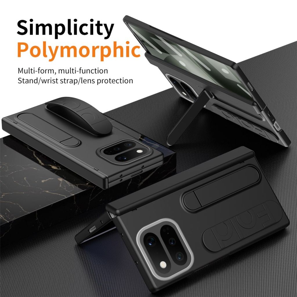 Google Pixel 11 Pro Fold Cover med Stativ & Håndgreb Sort
