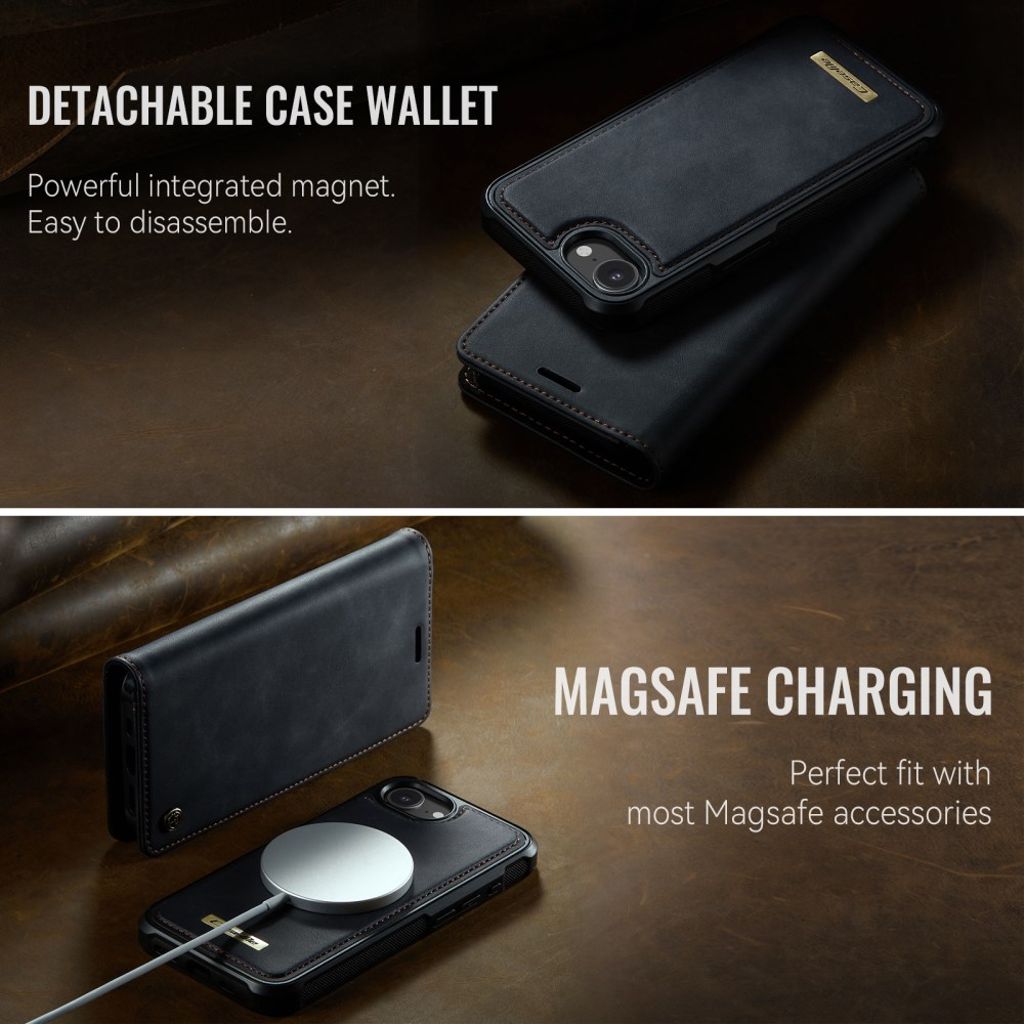 CaseMe iPhone 16e/iPhone 17e Etui C49 Series Sort
