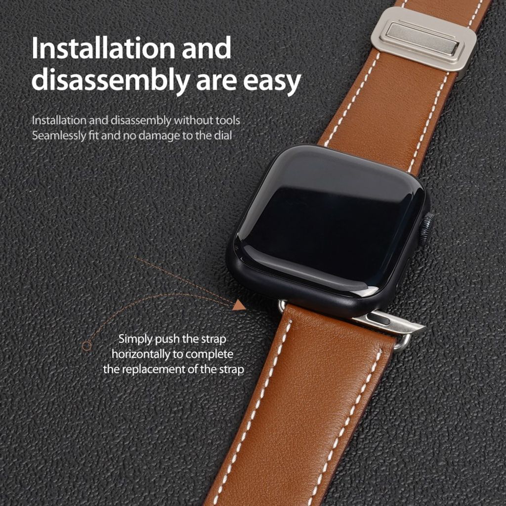 Dux Ducis Apple Watch 44/45/46mm/Ultra 49mm Armbånd YA Series Brun