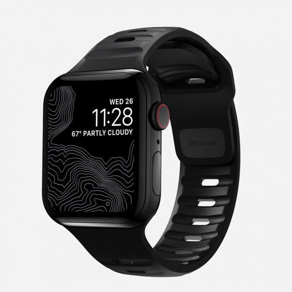 Nomad Apple Watch 44/45/46mm/Apple Watch Ultra Armbånd Sport Band Sort