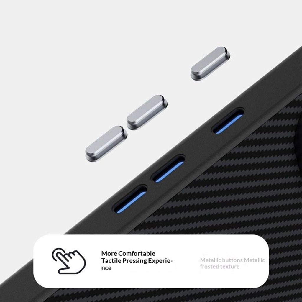 ABEEL Google Pixel 11 Cover Kulfiber tekstur MagSafe Sort