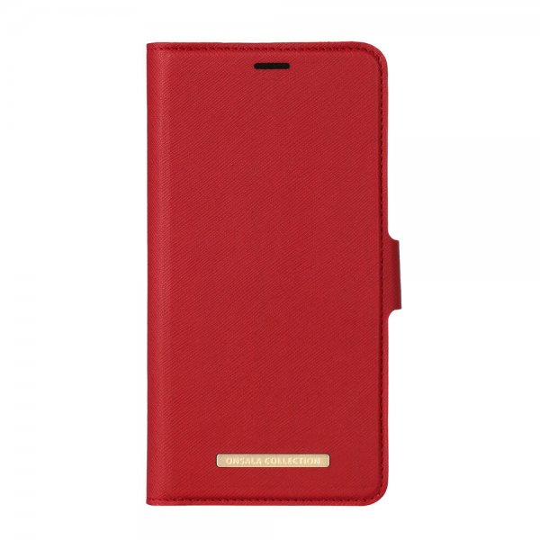 Onsala iPhone Xs Max Etui Fashion Edition Aftageligt Cover Saffiano Rød