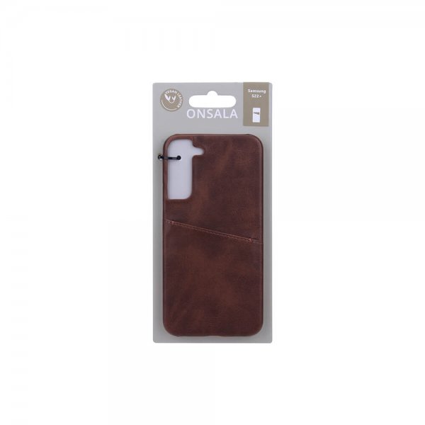 Onsala Samsung Galaxy S22 Plus Cover med Kortrum Brun