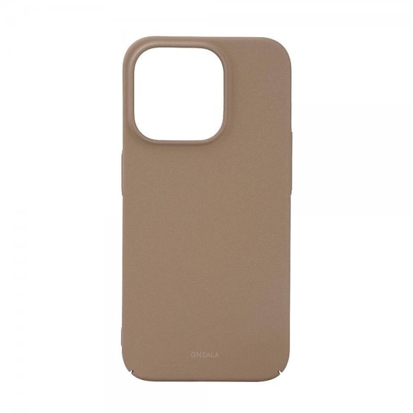 Onsala iPhone 15 Pro Cover Ultraslim Sand Burst Beige