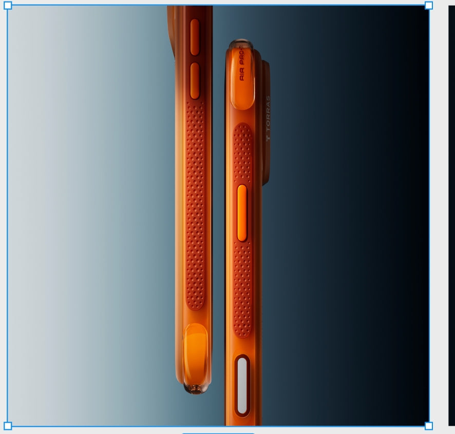 Torras iPhone 17 Pro Cover Ostand Q3 Air Energy Orange