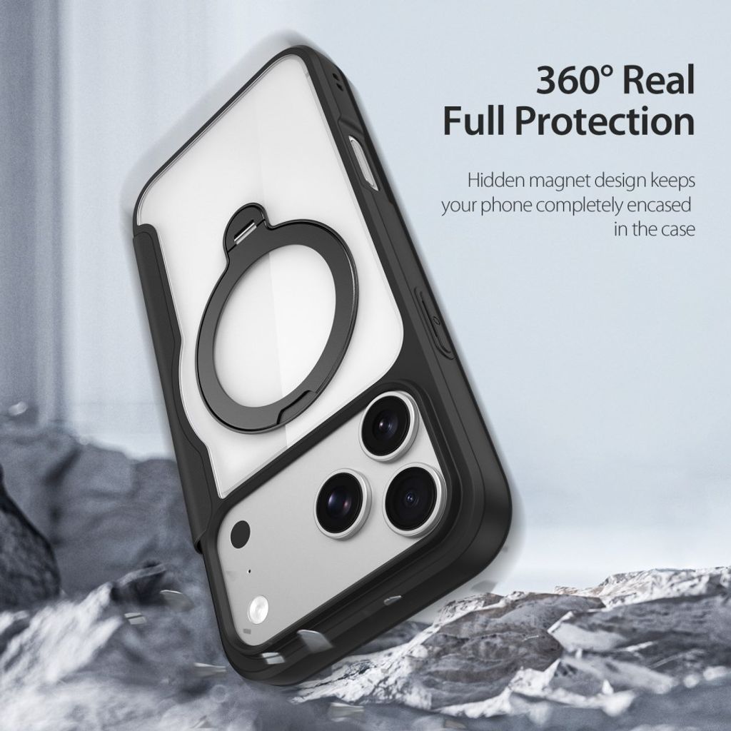 Dux Ducis iPhone 17 Pro Max/18 Pro Max Cover Skin X Pro Series Kickstand MagSafe Sort