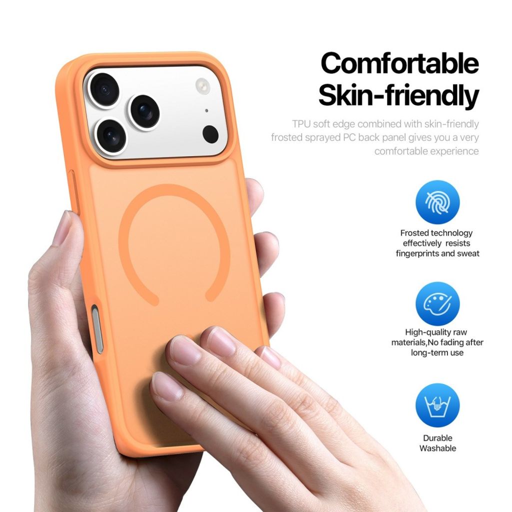 Dux Ducis iPhone 17 Pro Max Cover Yind Series MagSafe Orange