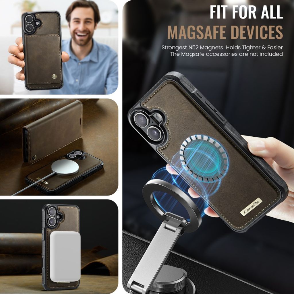 CaseMe iPhone 17 Etui C49 Series Brun
