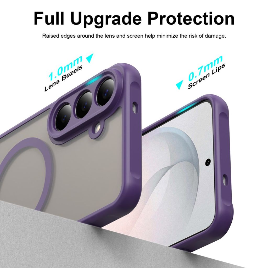 Samsung Galaxy S26 FE Cover Frostad MagSafe Lilla