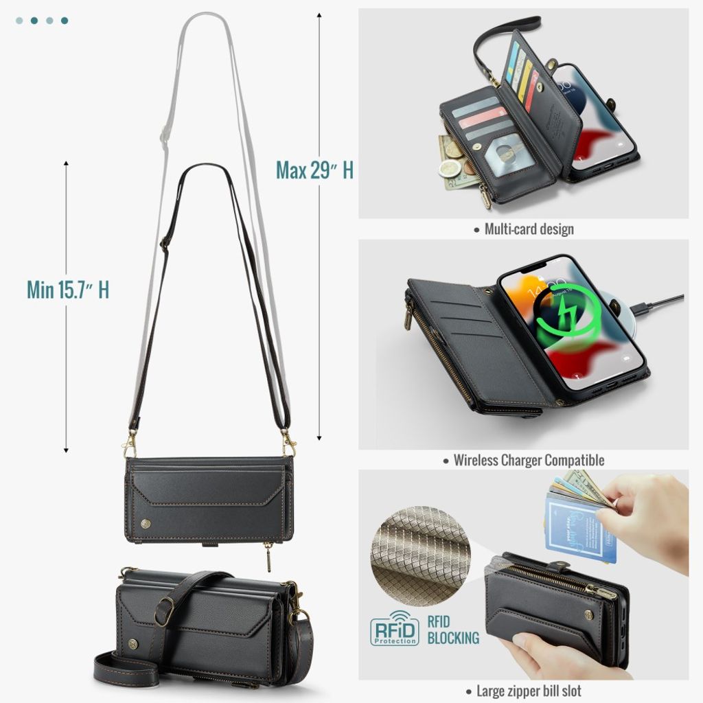 CaseMe iPhone 13 Pro Max Etui C36 Series Sort
