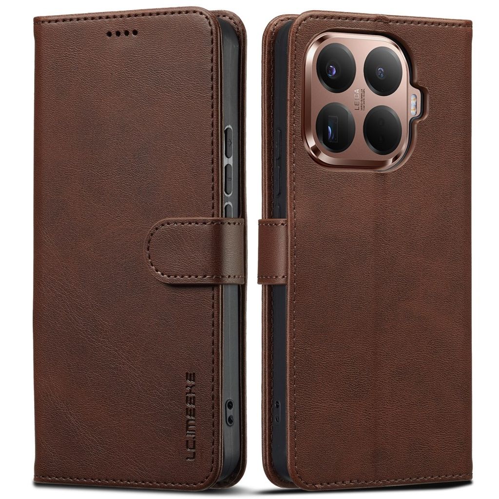 Lc.Imeeke Xiaomi 17T Etui med Kortholder Stativfunktion Mørkebrun