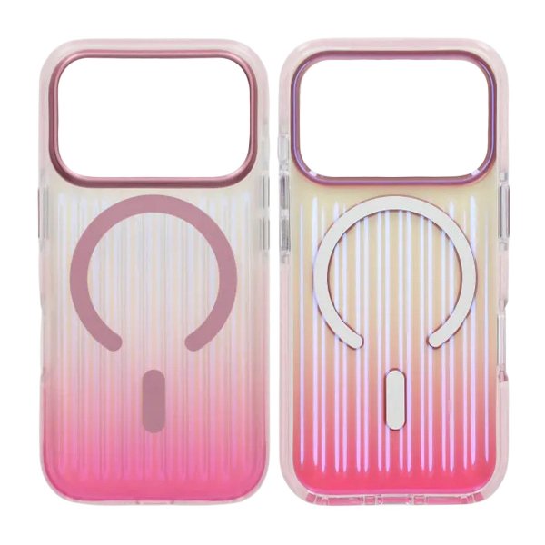 iPhone 17 Pro Max Cover Bølget MagSafe Pink