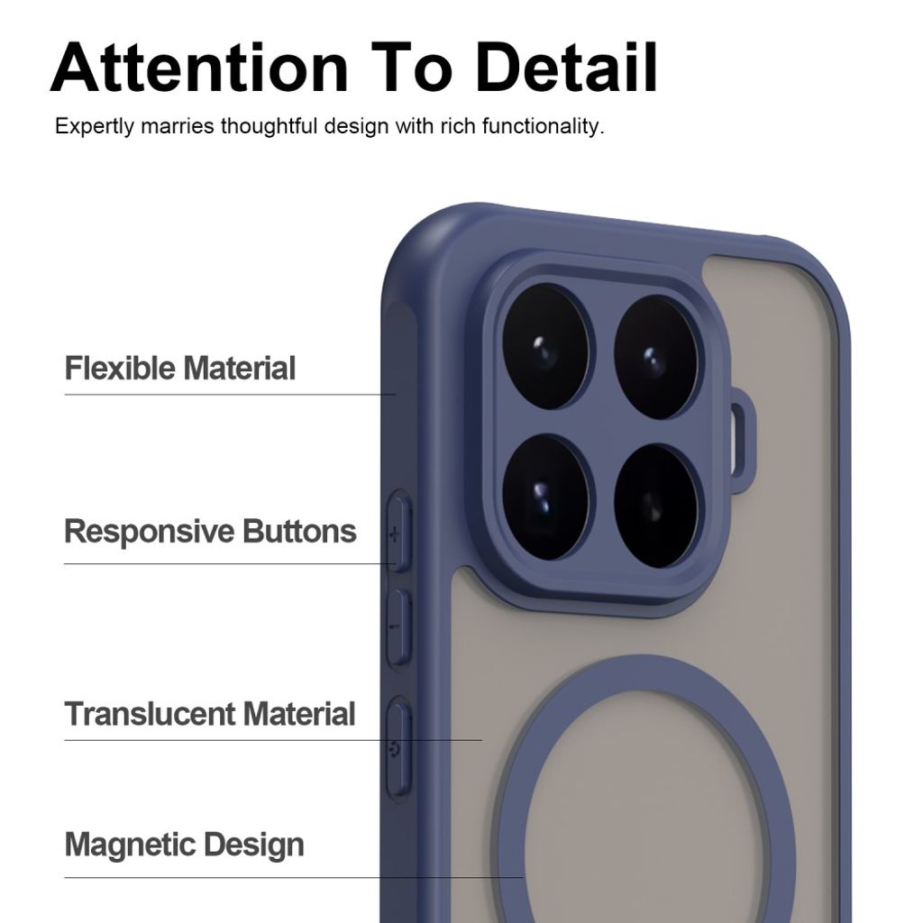 Xiaomi 17T Cover Frostet MagSafe Blå
