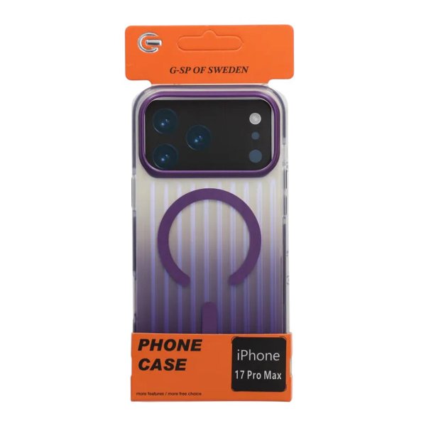 iPhone 17 Pro Max Cover Bølget MagSafe Lilla