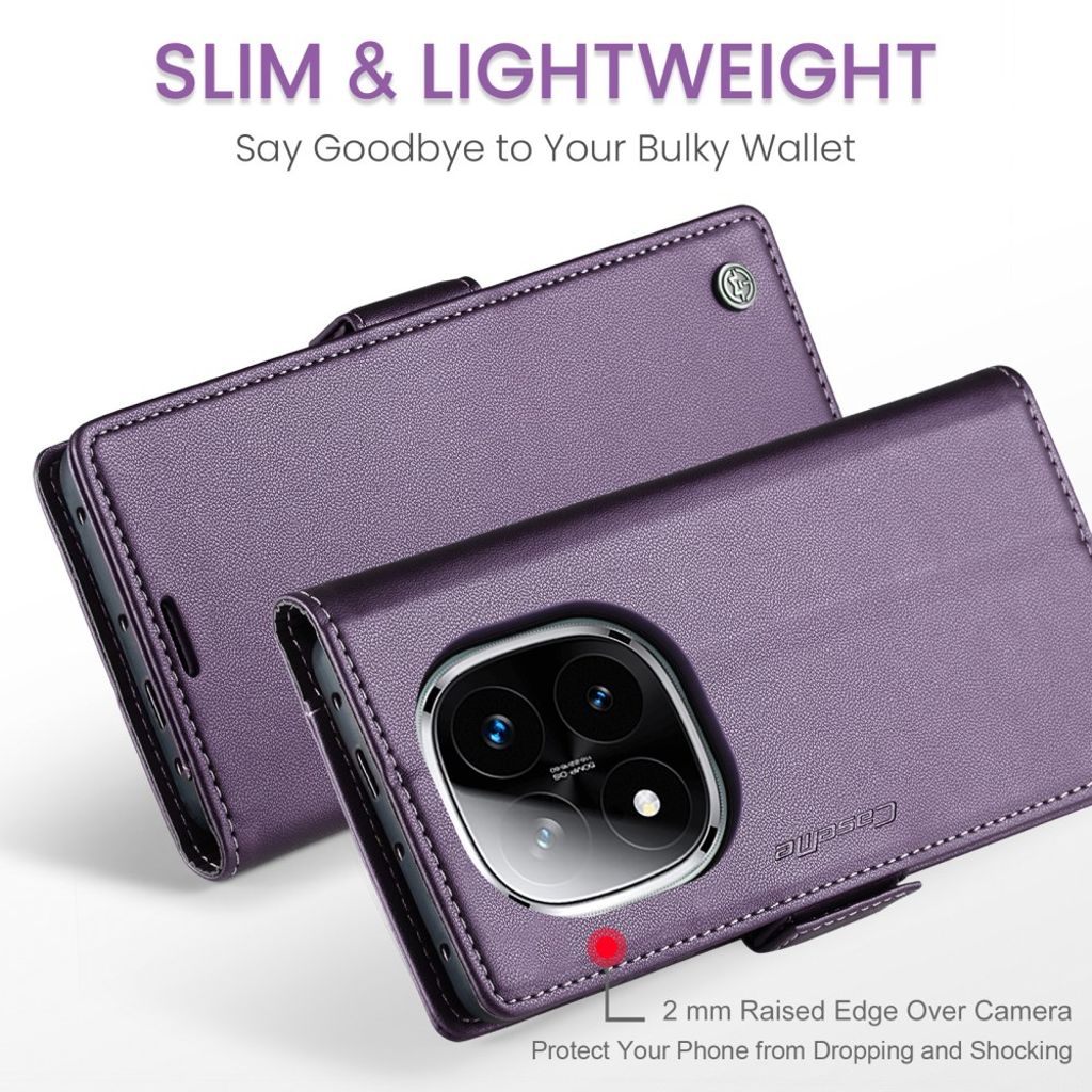 CaseMe Xiaomi Redmi Note 14 Pro 5G/14 Pro Plus 5G Etui 023 Series Lilla