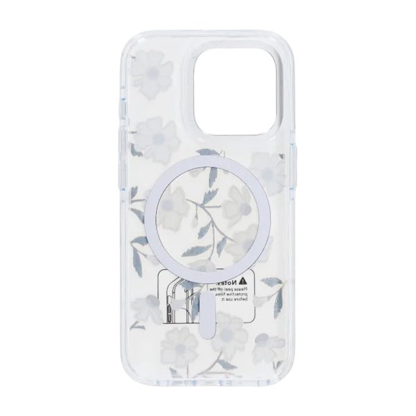 iPhone 15 Pro Cover Mønster MagSafe Blomstergrene