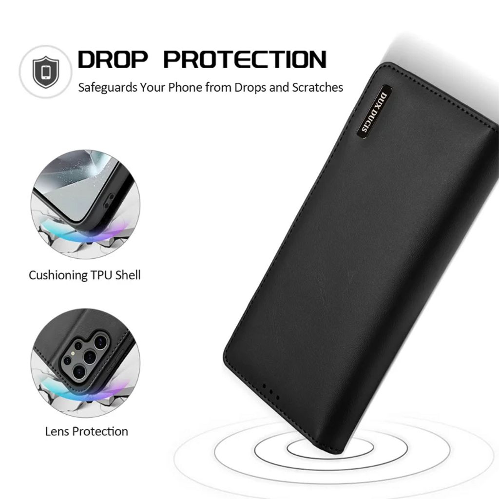 Dux Ducis Samsung Galaxy S25 Ultra Etui Hivo Series Sort