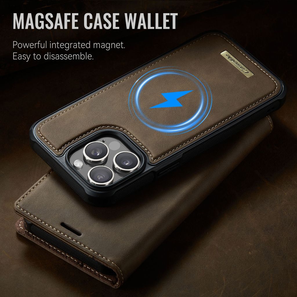 CaseMe iPhone 15 Pro Max Etui C49 Series Brun
