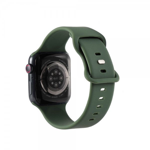 Gear Apple Watch 44/45/46mm/Apple Watch Ultra Armbånd Silikone Olivengrøn