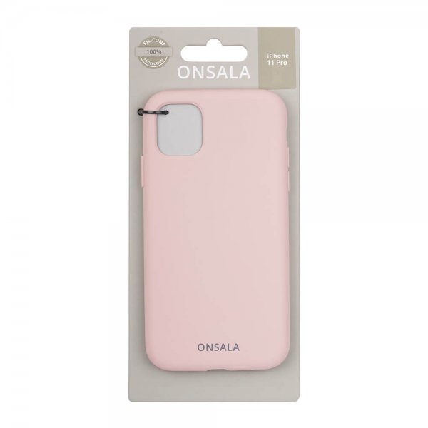 Onsala iPhone 11 Pro Cover Silikone Sand Pink