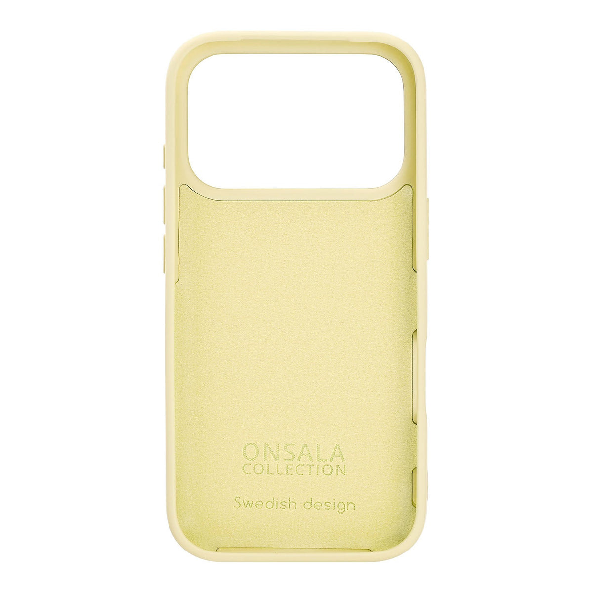 Onsala iPhone 17 Pro/iPhone 18 Pro Cover med silikonefølelse Lemon