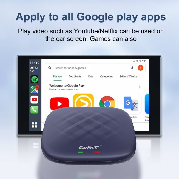 Carlinkit T-Box Plus 64GB AI-boks Android Auto/Carplay TV