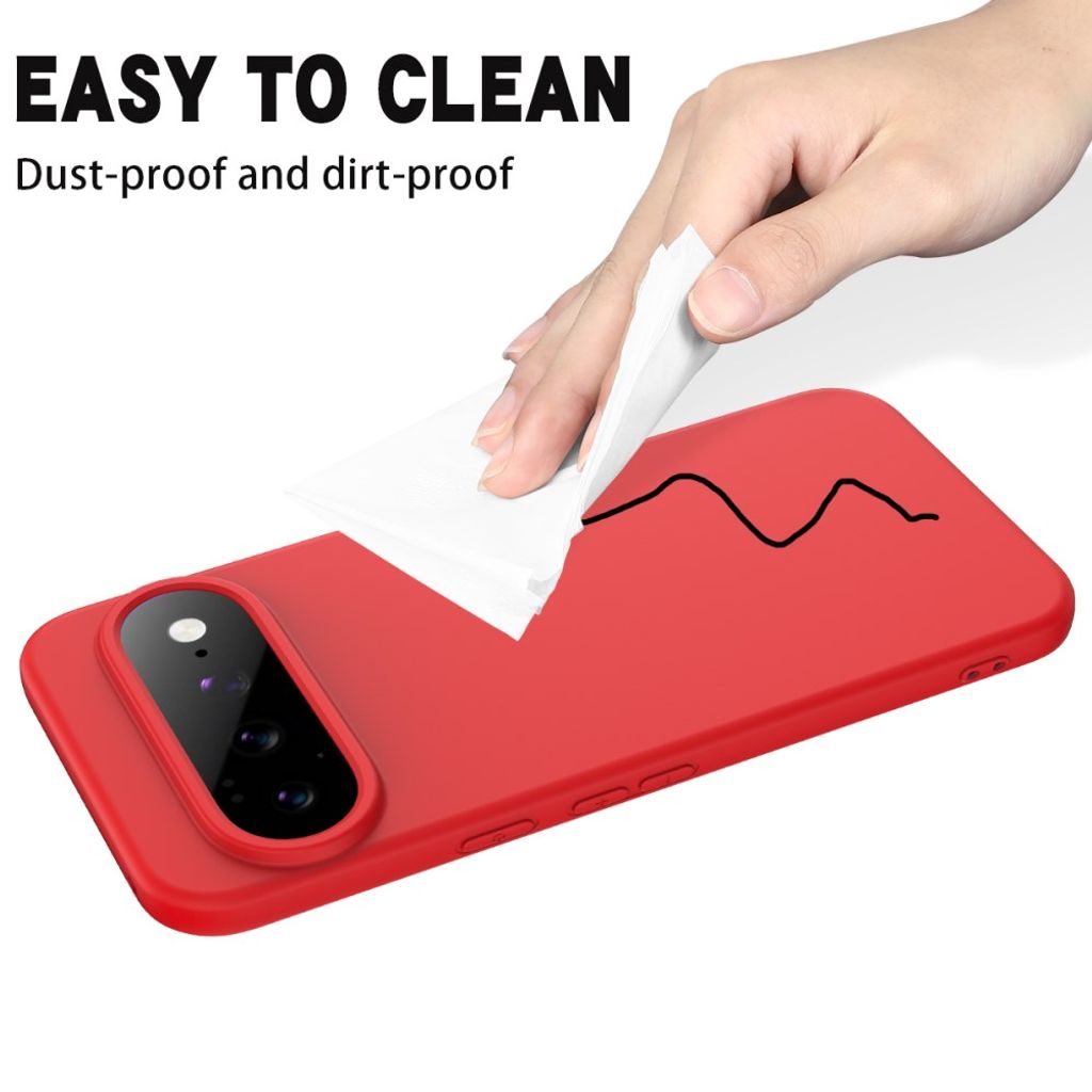 Google Pixel 11 Pro XL Cover med Strap Silikone Rød