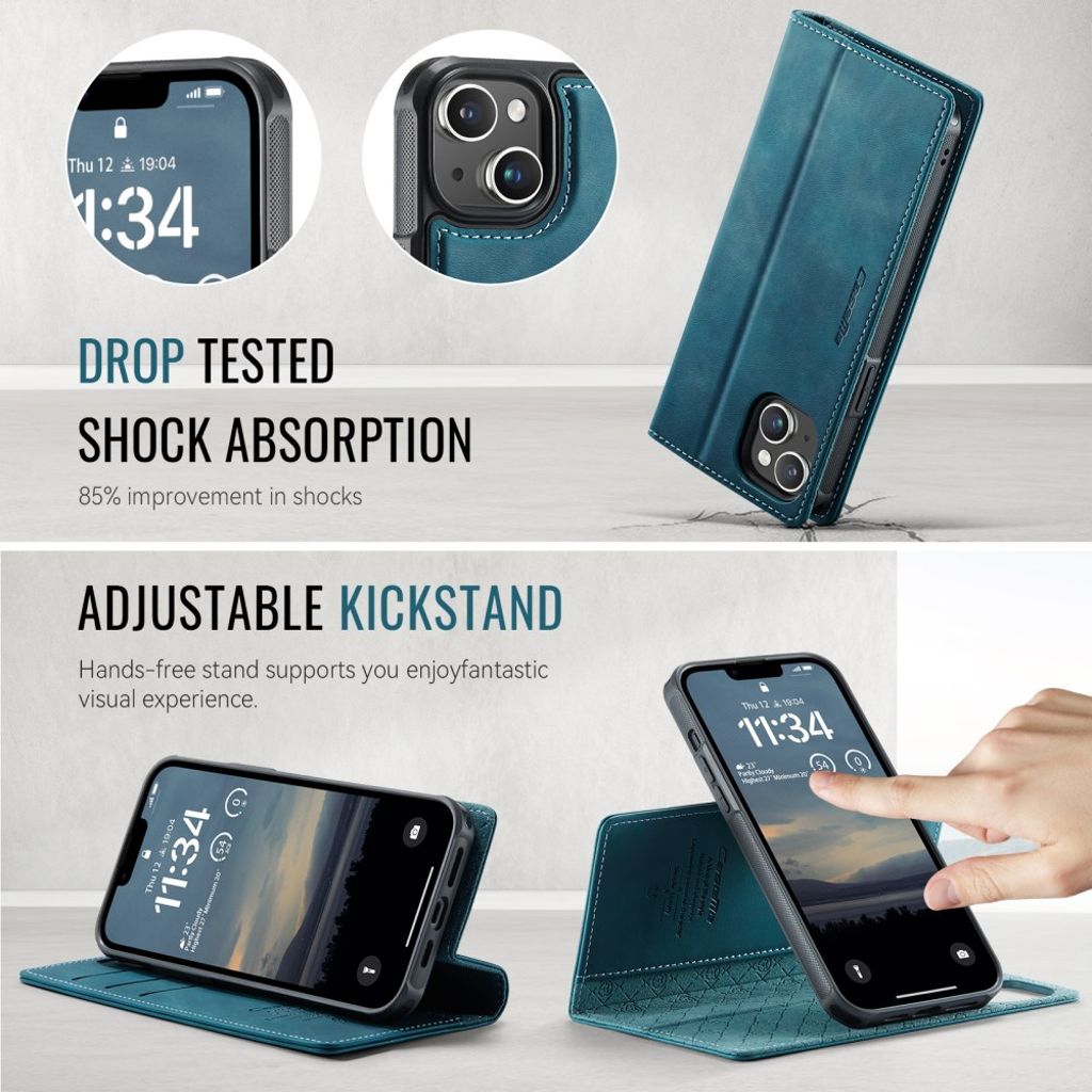 CaseMe iPhone 15 Etui C49 Series Grøn