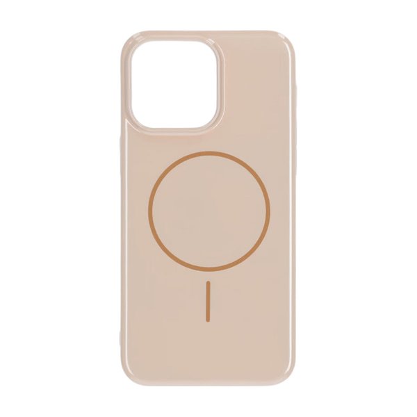 iPhone 15 Pro Max Cover TPU MagSafe Blank Guld