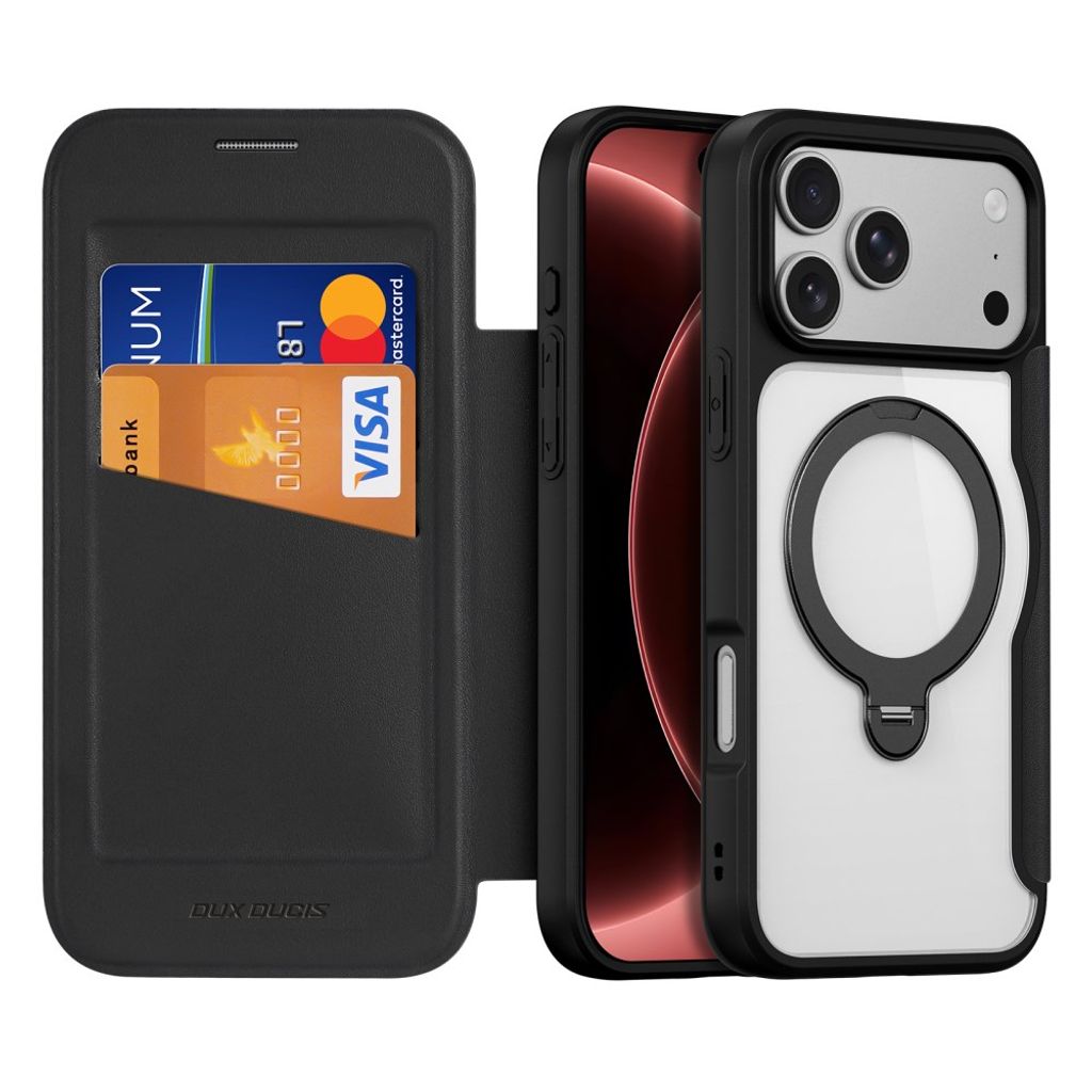 Dux Ducis iPhone 17 Pro Max/18 Pro Max Cover Skin X Pro Series Kickstand MagSafe Sort