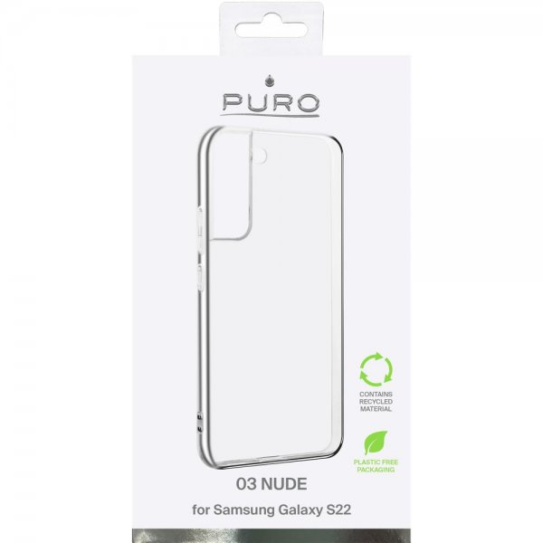 Puro Samsung Galaxy S22 Cover Nude Transparent