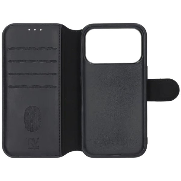 Rvelon iPhone 17 Pro Etui 4 Kortlommer MagSafe Sort