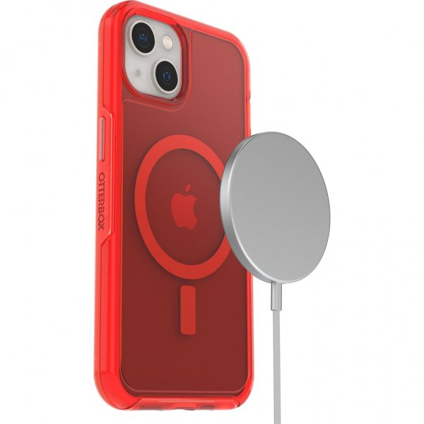 Otterbox iPhone 13 Cover Symmetry Plus Clear In The Red
