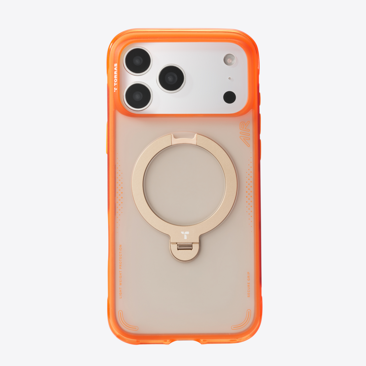 Torras iPhone 17 Pro Max Cover Ostand Q3 Air Energy Orange