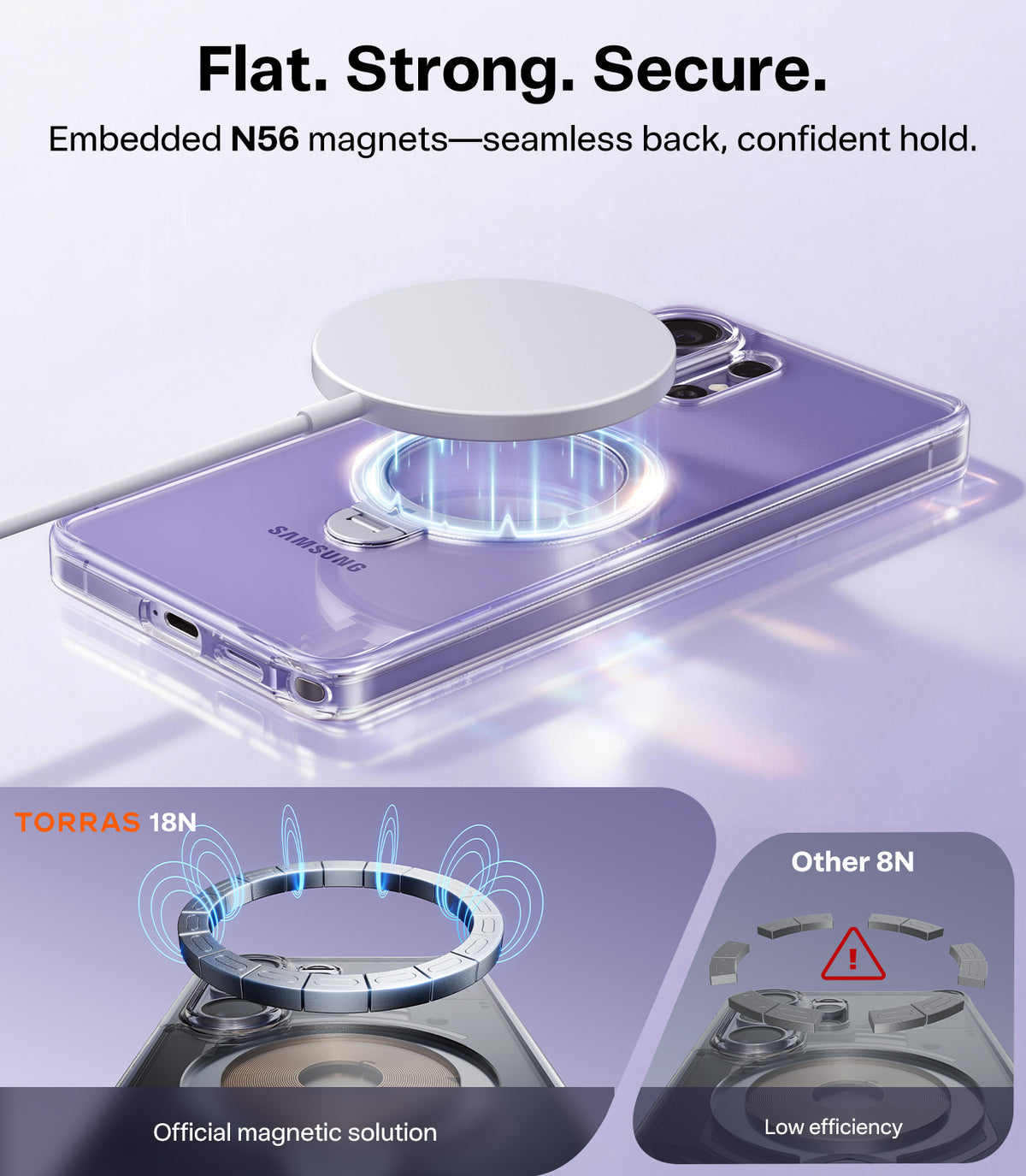 Torras Samsung Galaxy S26 Ultra Cover Ostand Q3 Spin Klar