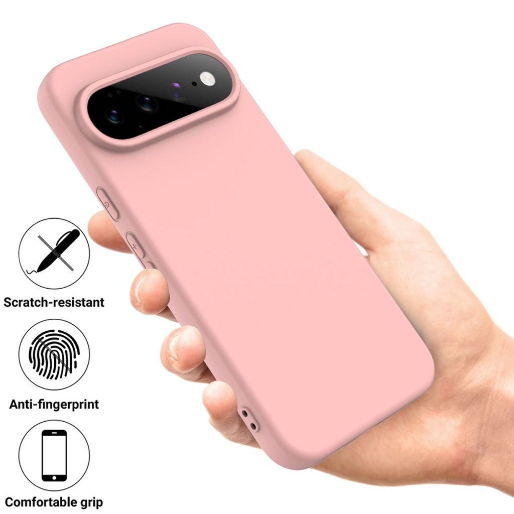 Google Pixel 11 Pro XL Cover med Strap Silikone Lyserød