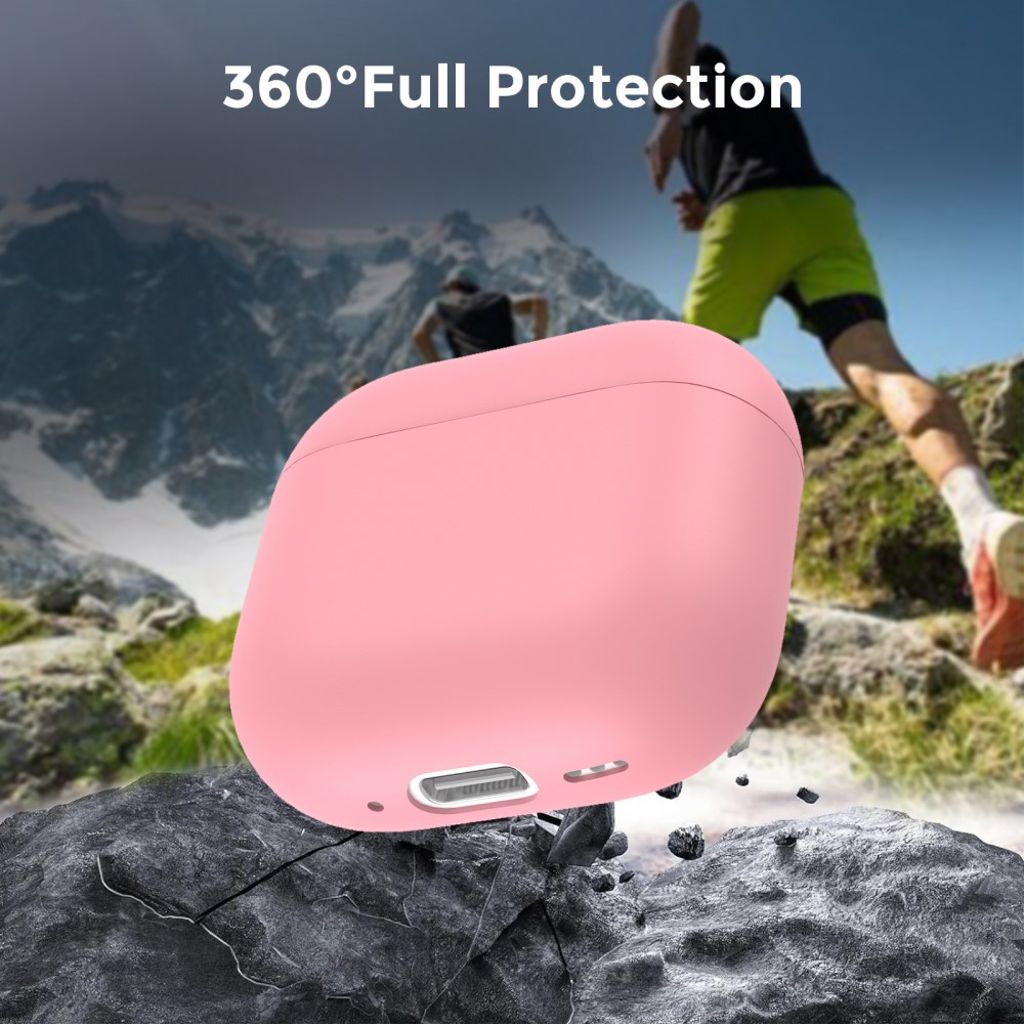 Ahastyle AirPods 4/5 Cover Silikone Lyserød