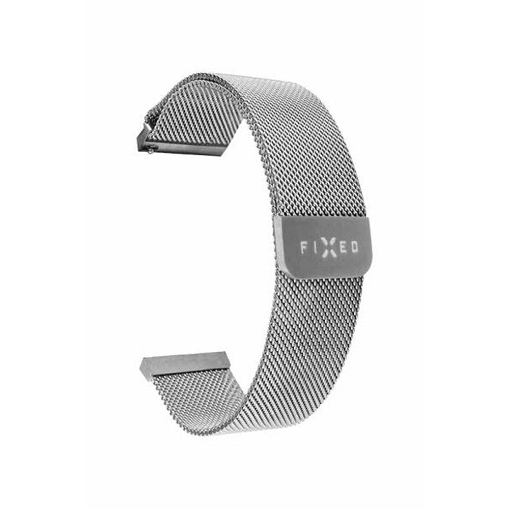 Fastmonteret Samsung Galaxy Watch 20mm Armbånd Mesh Rem Sølv