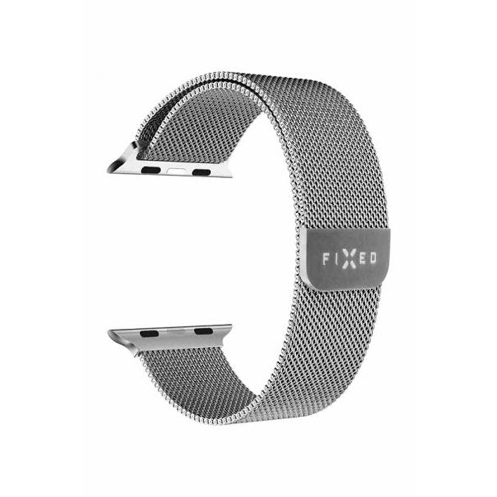 Fastmonteret Apple Watch 44/45/46mm/Apple Watch Ultra Armbånd Mesh Rem Sølv
