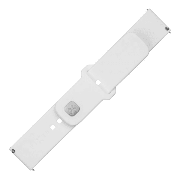 Fikseret Samsung Galaxy Watch 20mm Armbånd Silikone Sporty Rem Hvid