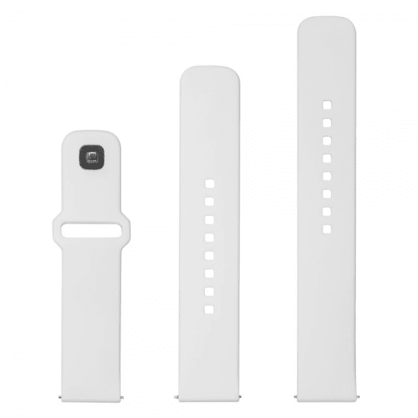 Fikseret Samsung Galaxy Watch 20mm Armbånd Silikone Sporty Rem Hvid