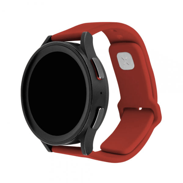 Fastmonteret Samsung Galaxy Watch 22mm Armbånd Silikone Sporty Rem Rød